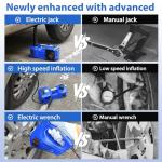 12V Electric Car Jack Kit with Impact Wrench