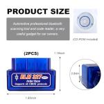 KVAEY OBDII Bluetooth Car Diagnostic Scanner (2 Pack)