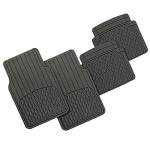 FH Group Heavy-Duty Rubber Floor Mats Set