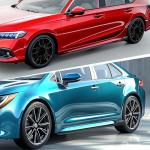 DREAMOTOR Universal 2PCS Car Side Skirts Kit