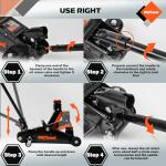 1.5 Ton Portable Hydraulic Floor Jack with Case