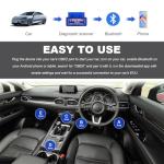 KVAEY OBDII Bluetooth Car Diagnostic Scanner (2 Pack)