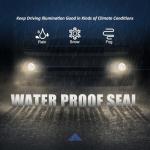 Auto Dynasty Fog Lights Assembly Compatible with 2005-2010 Chrysler Dodge Jeep Sebring Town & Country Caravan Compass, Fog Lamp with Switch Replacement, Driver Passenger Side, Black Housing Smoke Lens