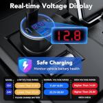 4-Port USB C Car Charger for Fast Charging