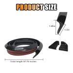 Carbon Fiber Rear Spoiler Trim Kit for Cars