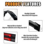 Carbon Fiber Rear Spoiler Trim Kit for Cars