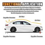 Carbon Fiber Rear Spoiler Trim Kit for Cars