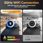 4K Dual Dash Cam with GPS and WiFi