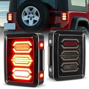 Nilight LED Tail Lights for 2007-2018 Wrangler JKU