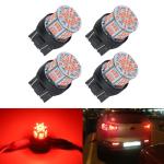 iFunyLED 4PCS Bright Red 7443 LED Bulb Set