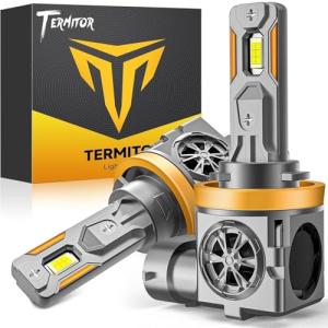 Termitor H11/H9 LED Bulbs, 50,000LM Brightness
