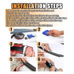 Carbon Fiber Rear Spoiler Trim Kit for Cars