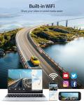 4K Dual Dash Cam with Wi-Fi and Night Vision