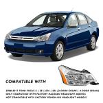 TUSDAR Headlight Assembly Set for Ford Focus