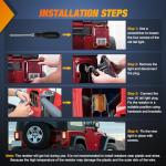 Nilight LED Tail Lights for 2007-2018 Wrangler JKU