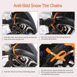 Universal Snow Tire Chains for Cars and SUVs