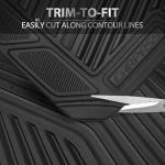 All-Weather Rubber Car Floor Mats - 3 Piece Set