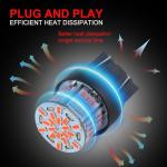 iFunyLED 4PCS Bright Red 7443 LED Bulb Set