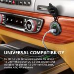 Fast Charging 3-USB Car Charger 2-Pack