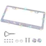 Bling License Plate Frame with Rhinestones for Women