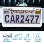 Chrome License Plate Frame Set - 2 Pieces