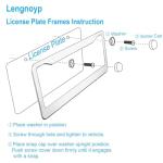 Chrome License Plate Frame Set - 2 Pieces