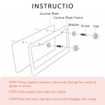 Sparkly Crystal Rhinestone License Plate Frame Set