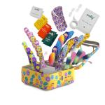 Welly First Aid Kit - Adhesive Flexible Fabric and Waterproof Bandages, Tape and Non-Stick Pads, Butterfly Strips, Single Use Ointments Triple Antibiotic and Hydrocortisone, and Ibuprofen - 130 Count