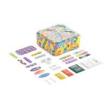 Welly First Aid Kit - Adhesive Flexible Fabric and Waterproof Bandages, Tape and Non-Stick Pads, Butterfly Strips, Single Use Ointments Triple Antibiotic and Hydrocortisone, and Ibuprofen - 130 Count