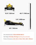 VEVOR 3 Ton Low Profile Racing Floor Jack