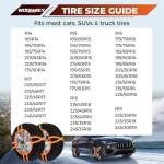 2 Pack Tire Snow Socks - Anti-Skid Traction