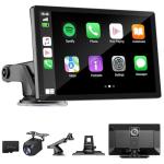 9" Wireless Apple CarPlay Dash Cam & GPS Screen