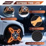 2 Pack Tire Snow Socks - Anti-Skid Traction