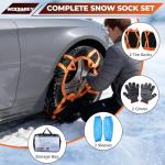 2 Pack Tire Snow Socks - Anti-Skid Traction