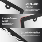 Mountain Style License Plate Frame Set of 2