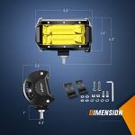 Nilight Amber 72W LED Off-Road Fog Lights