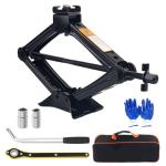 Portable Heavy Duty Scissor Jack Kit for Cars