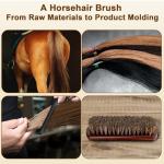 Horse Hair Shoe Brush Kit for Leather Care