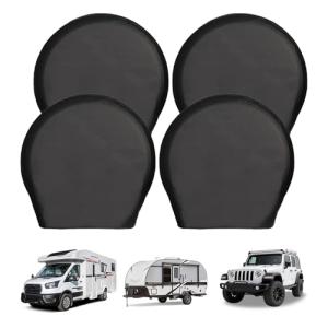 Waterproof Tire Covers 4 Pack for RV, Truck, SUV
