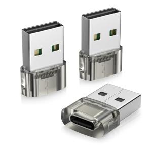 3-Pack USB to USB-C Adapter for CarPlay