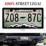 Mountain Style License Plate Frame Set of 2