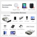 3-Pack USB to USB-C Adapter for CarPlay