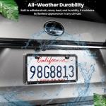 Sparkly Rhinestone License Plate Frames for Women