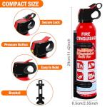 4-Pack Portable Fire Extinguisher with Wall Mount