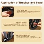 Horse Hair Shoe Brush Kit for Leather Care
