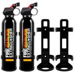 2-Pack Portable 4-in-1 Fire Extinguishers with Bracket