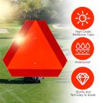 Kcgani Reflective Safety Triangle Sign for Vehicles