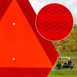 Kcgani Reflective Safety Triangle Sign for Vehicles