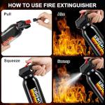 2-Pack Portable 4-in-1 Fire Extinguishers with Bracket