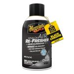 Meguiar's Whole Car Air Refresher, Car Odor Eliminator Spray Permanently Eliminates Unwanted Vehicle Odors Throughout Your Interior, Black Chrome Scent, 2 Oz Aerosol Canister